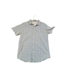 Columbia Sportswear Men's M Blue & Yellow Gingham Button-Up Shirt